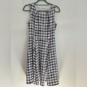 Checkered black & white dress